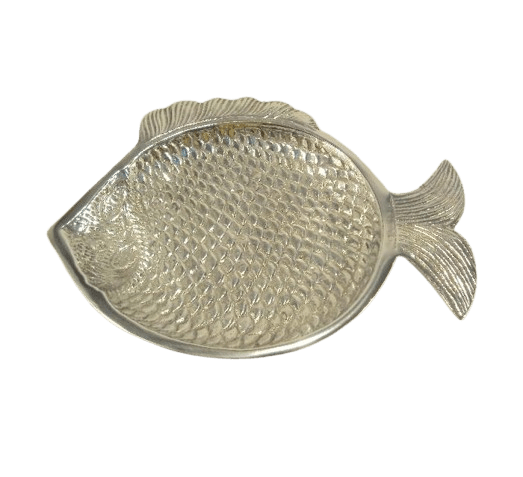 ALUMINIUM FISH SERVING TRAY (GOLD)